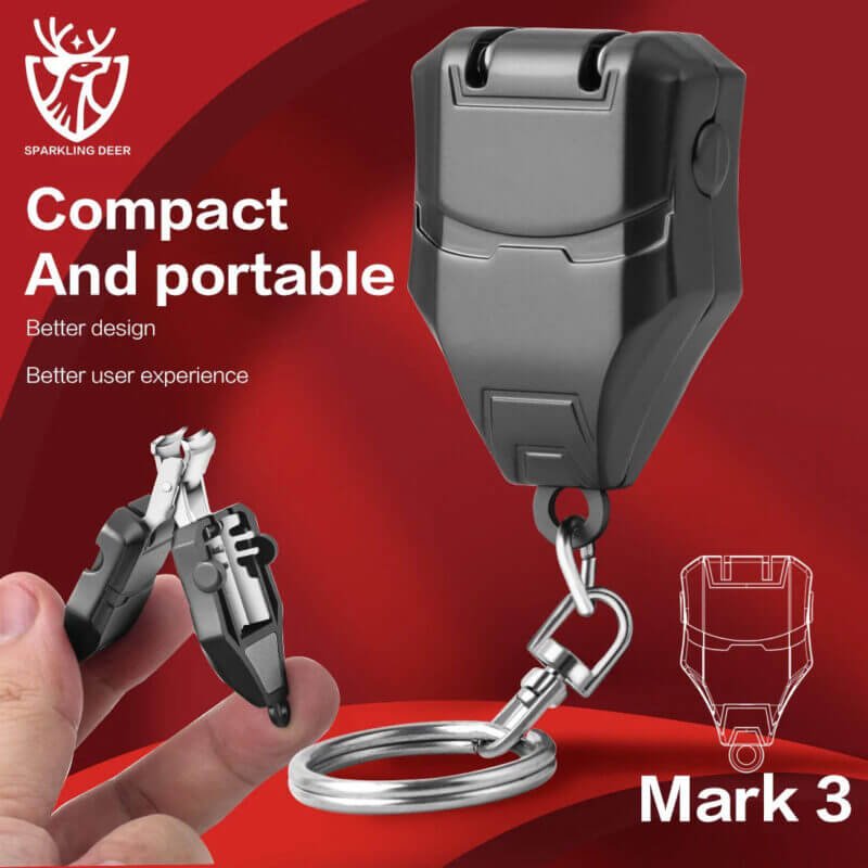 Iron Man Mark III Keychain Foldable Nail Clipper
