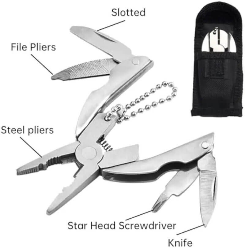 Keychain Multi Tool Foldable Plier Tool Set Details