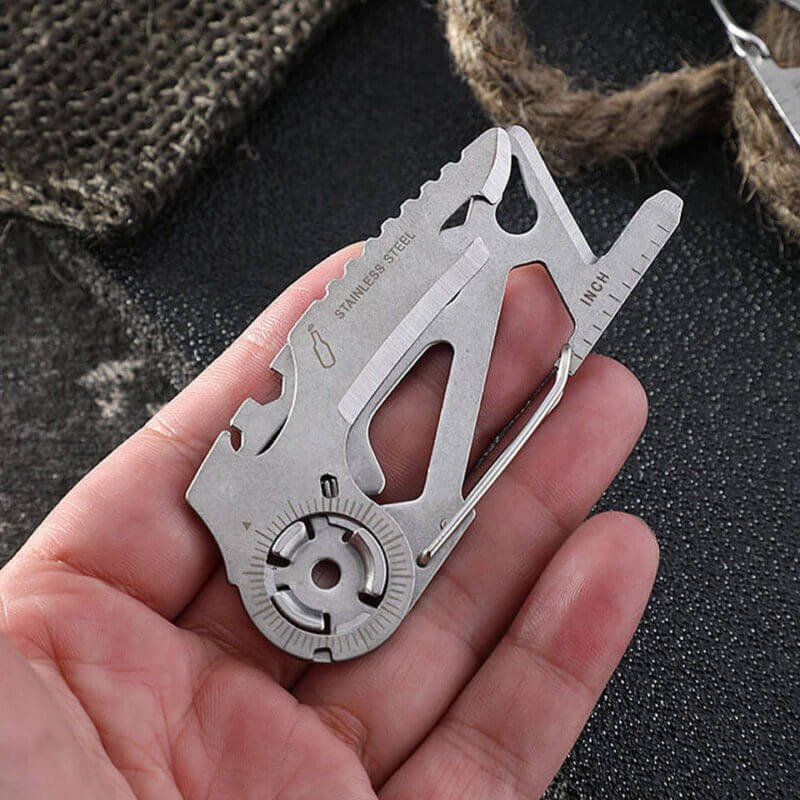 Utility EDC Outdoor Survival Carabiner Multi Tool hold in a palm