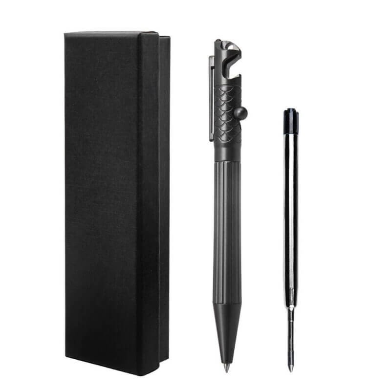 EDC Titanium Alloy Tactical Pen with a Pen Refill in a gift box