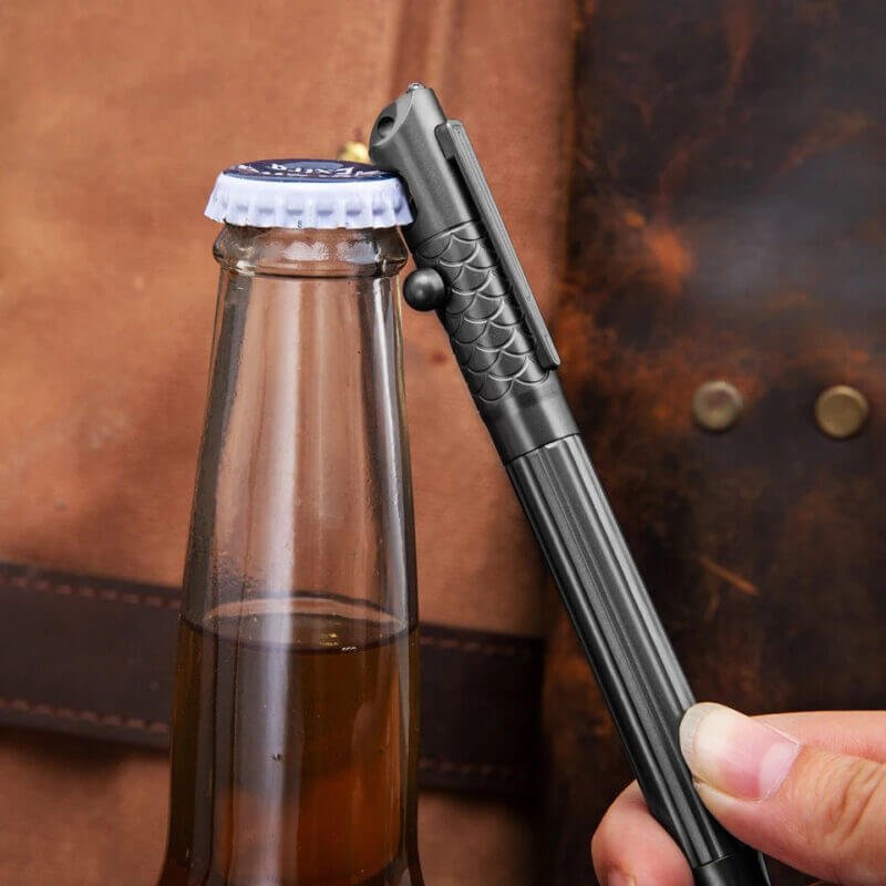 EDC Titanium Alloy Tactical Pen with a Refill—Bottle Opener