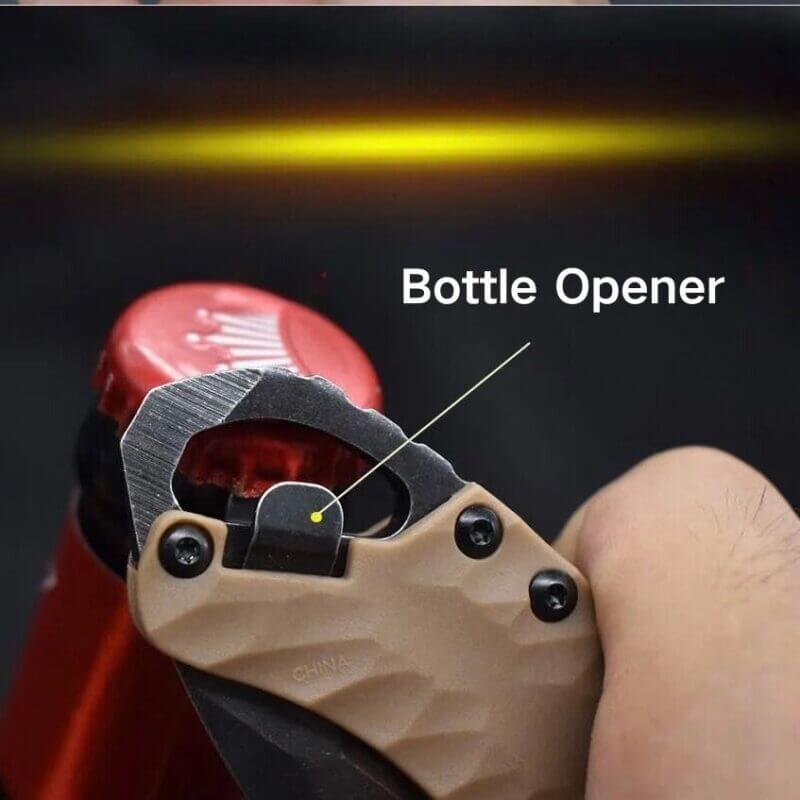 High Quality Stainless Steel Folding Utility Knife with bottle opening function