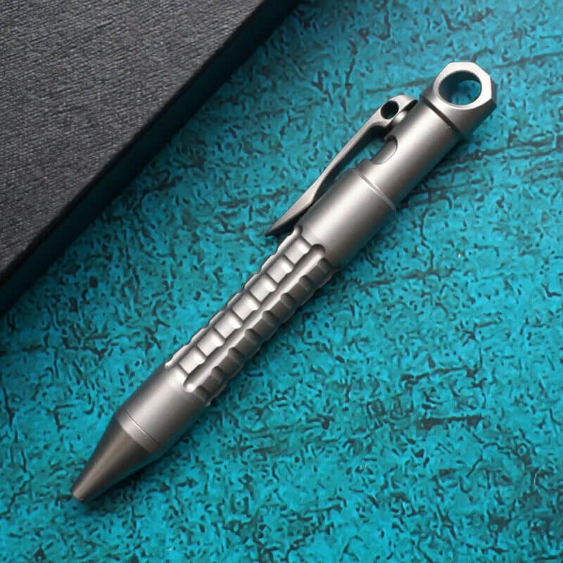 Titanium Alloy Mini Portable Pen with keychain Hole Design