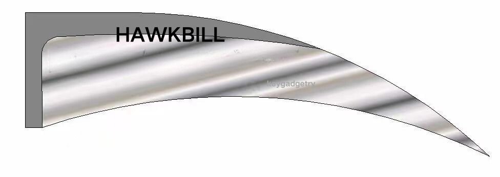 EDC Knife Blade Shape —Hawkbill