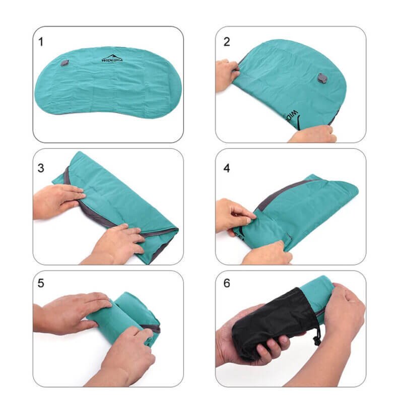 Directions for Use of Inflatable Camping Pillow Sleeping Gear