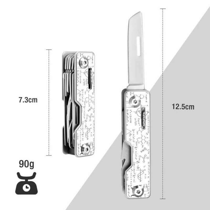 FLISSA 9 in 1 Multi Tool Pocket Knife Size