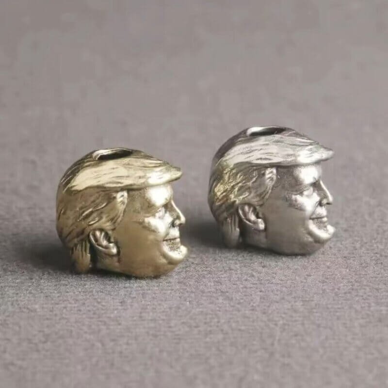 Brass and White Brass Donald Trump Memes Paracord or Knife Beads