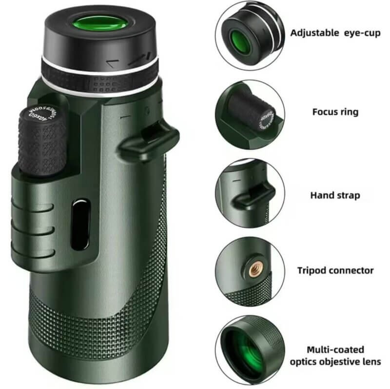 Details of Portable 80x100 High Powered HD Monocular Telescope