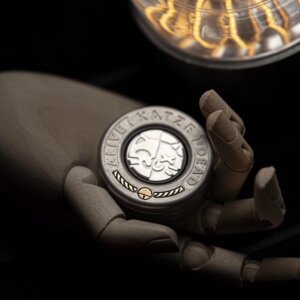 An EDC Fidget Coin Played in a hand