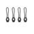 Water Drop Head Black Set of 4
