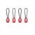 Water Drop Head Red Set of 4