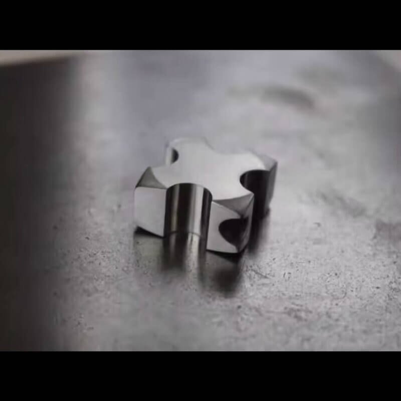 Classic Titanium Alloy Crusader Cross Pendant