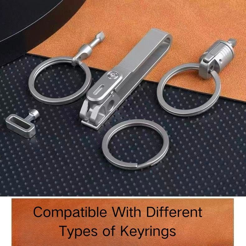 Titanium Belt Clip Quick-release Keychain - Image 4