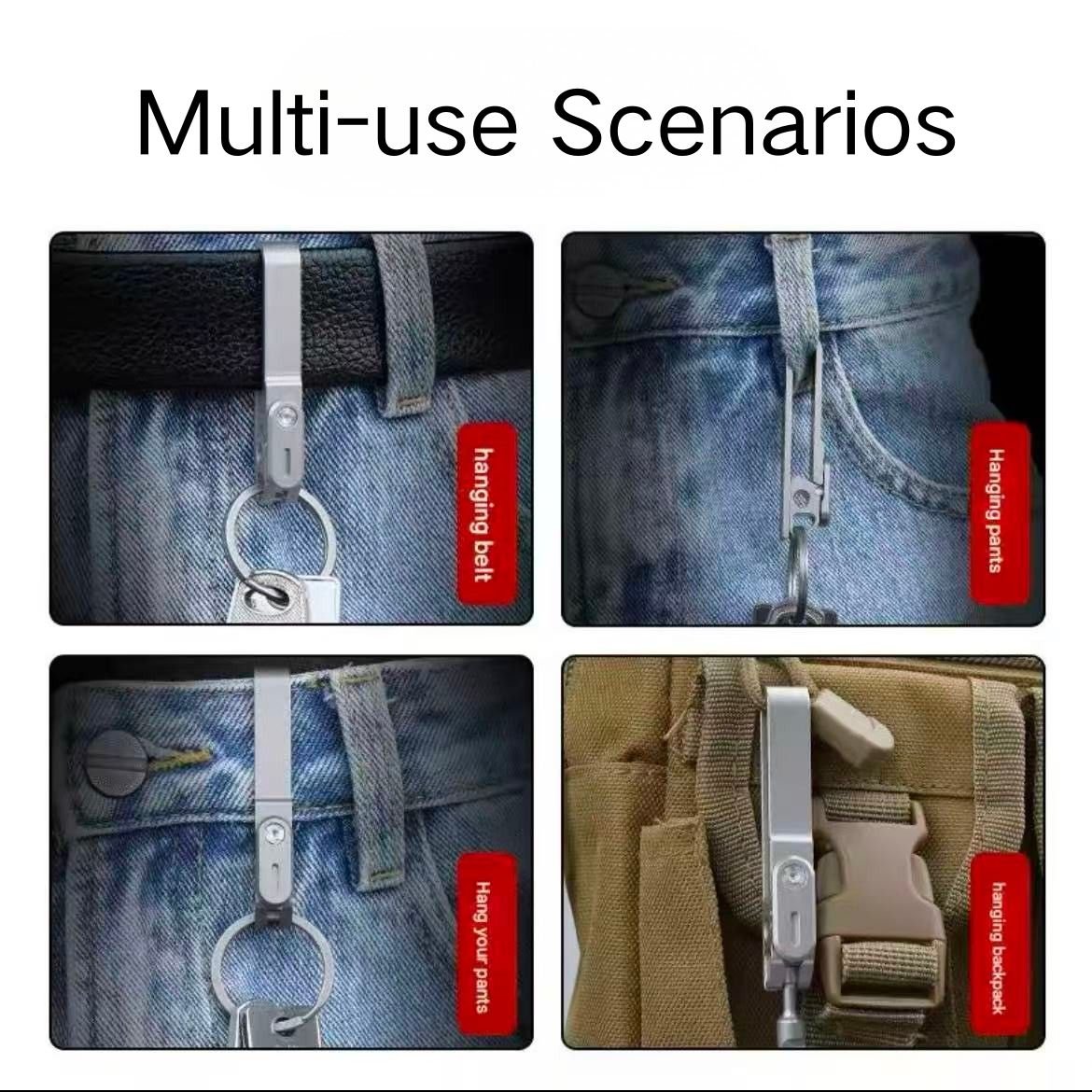 Titanium Belt Clip Quick-release Keychain - Image 6